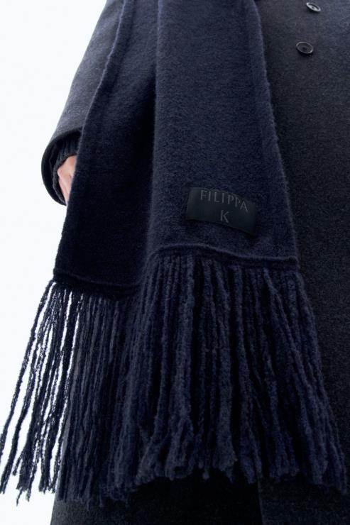 Unisex Filippa K Storm Blue Yak Scarf Accessory 66L84436