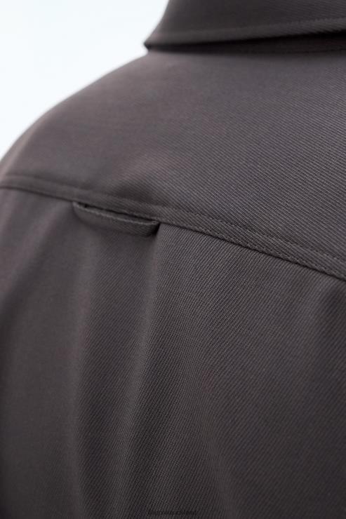 Unisex Filippa K Dark Brown Wool Twill Shirt Apparel 66L84201