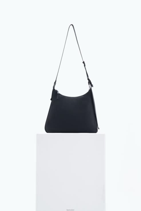 Women Filippa K Black Medium Nylon Shoulder Bag Accessory 66L84456