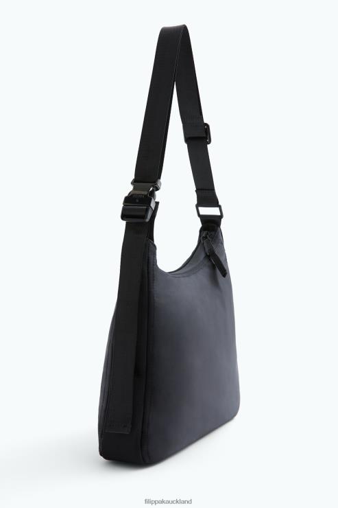 Women Filippa K Black Medium Nylon Shoulder Bag Accessory 66L84456