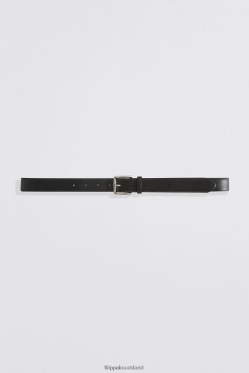 Women Filippa K Black Leather Belt Accessory 66L84472