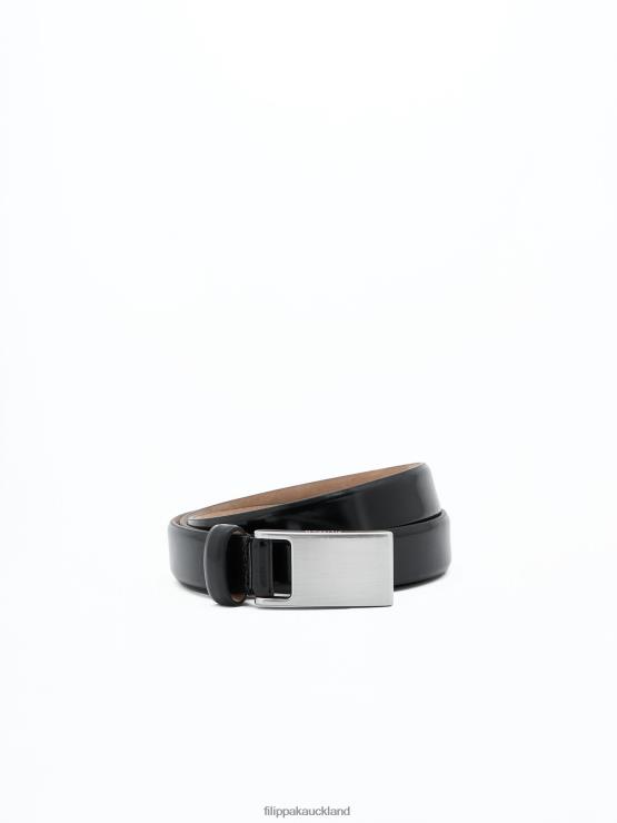 Women Filippa K Black Placket Buckle Belt Accessory 66L84471