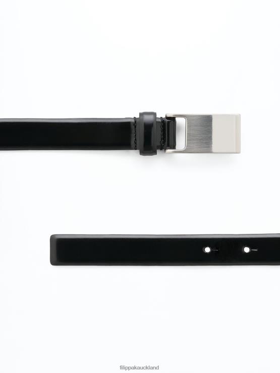 Women Filippa K Black Placket Buckle Belt Accessory 66L84471