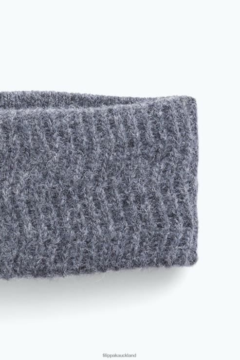 Women Filippa K Anthracite Melange Knitted Headband Accessory 66L84430