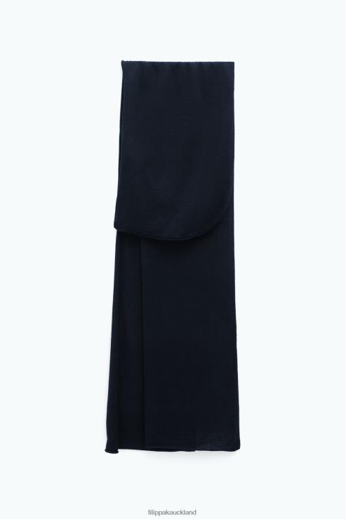 Women Filippa K Black Beanie Scarf Accessory 66L84425