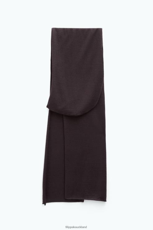 Women Filippa K Dark Chocolate Beanie Scarf Accessory 66L84426