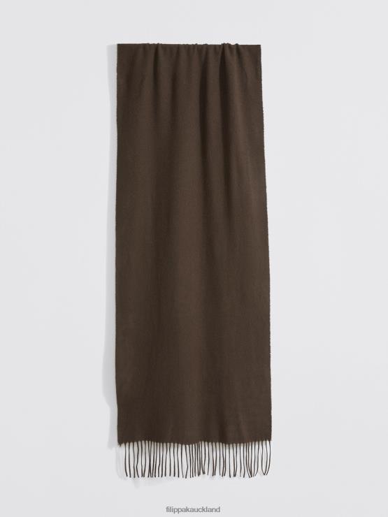 Women Filippa K Ginger Brown Cashmere Blend Scarf Accessory 66L84438