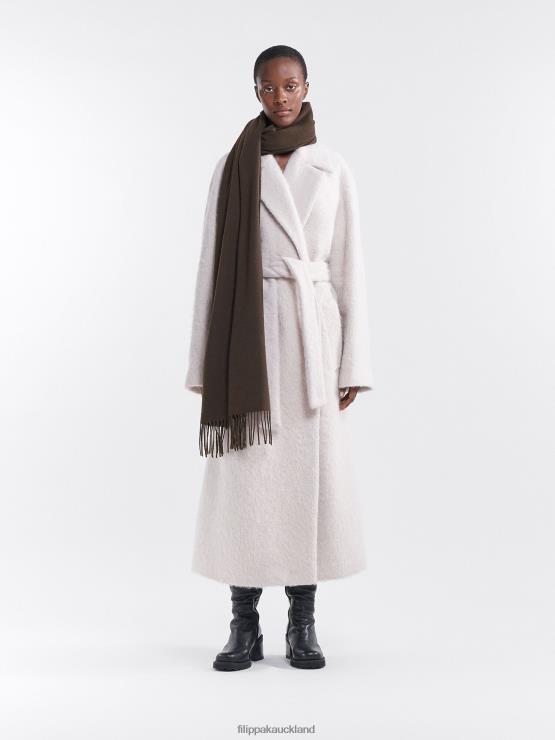 Women Filippa K Ginger Brown Cashmere Blend Scarf Accessory 66L84438