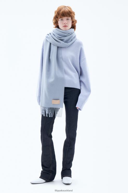 Women Filippa K Ice Blue Cashmere Blend Scarf Accessory 66L84421