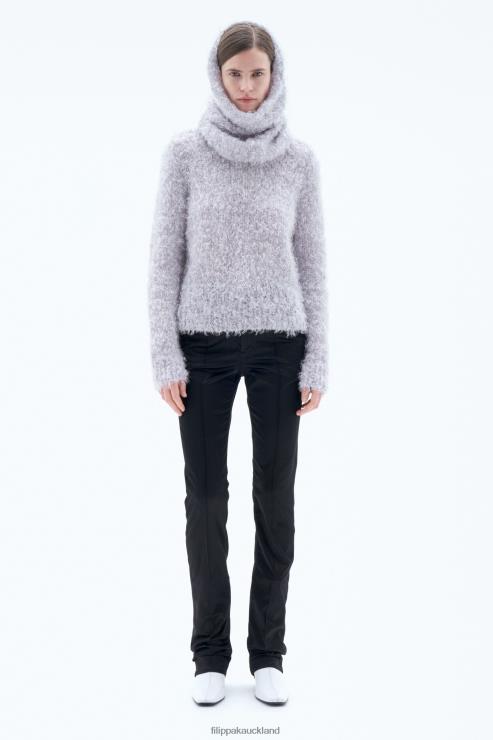 Women Filippa K Pearl Grey Fluffy Snood Accessory 66L84439
