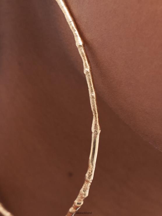 Women Filippa K Gold Large Hoop Earrings Accessory 66L84468