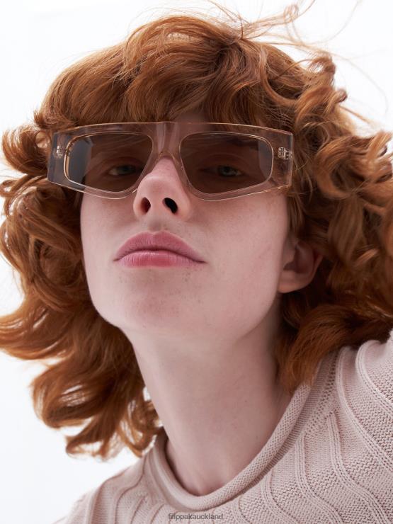 Women Filippa K Pale Rose Angled Acetate Sunglasses Accessory 66L84465