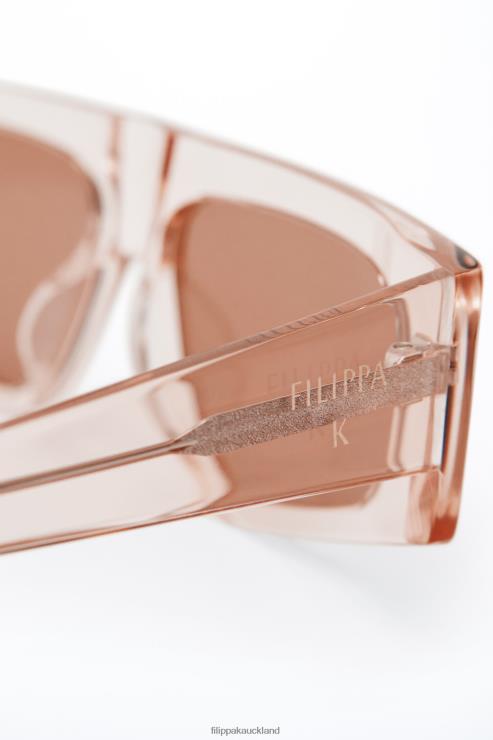 Women Filippa K Pale Rose Angled Acetate Sunglasses Accessory 66L84465