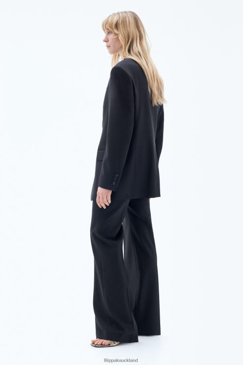 Women Filippa K Black Davina Blazer Apparel 66L84180