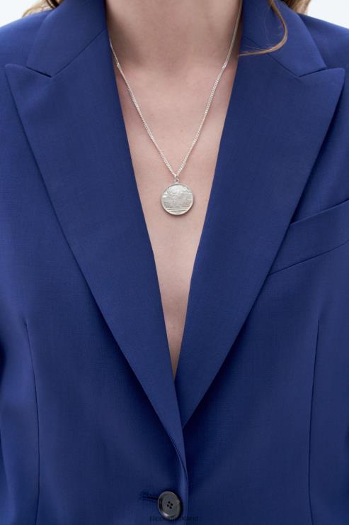Women Filippa K Ocean Blue Sasha Cool Wool Blazer Apparel 66L84179