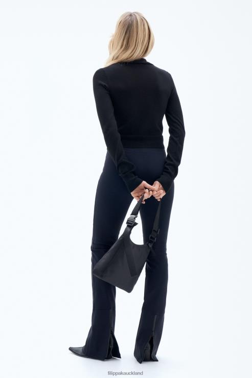 Women Filippa K Black Merino Turtleneck Sweater Apparel 66L8470