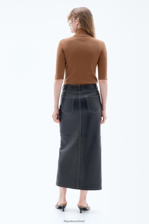Women Filippa K Camel Merino Elbow Sleeve Top Apparel 66L8456