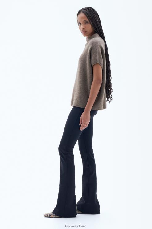 Women Filippa K Dark Taupe Melange Ximena Sweater Apparel 66L8455