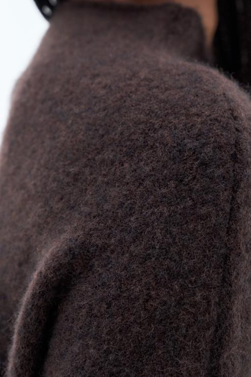 Women Filippa K Ginger Brown Mika Yak Funnelneck Sweater Apparel 66L8436
