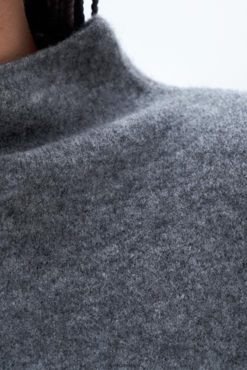 Women Filippa K Mid Grey Melange Ximena Sweater Apparel 66L8450