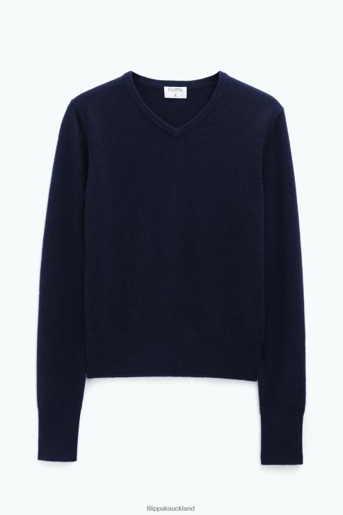 Women Filippa K Navy Cashmere Sweater Apparel 66L8446