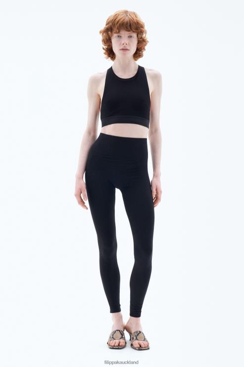 Women Filippa K Black High Seamless Leggings Apparel 66L84235