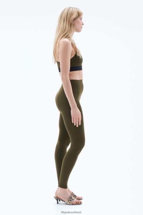 Women Filippa K Olive Green High Seamless Leggings Apparel 66L84233