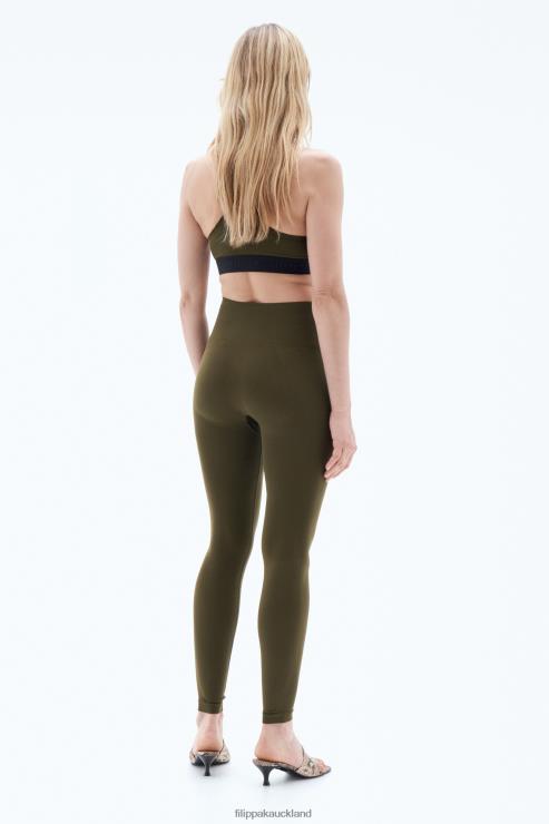 Women Filippa K Olive Green High Seamless Leggings Apparel 66L84233
