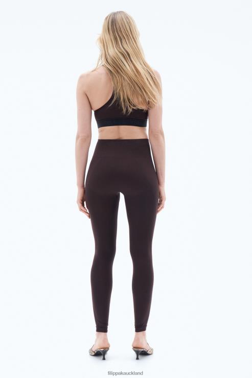 Women Filippa K Purple Brown High Seamless Leggings Apparel 66L84232