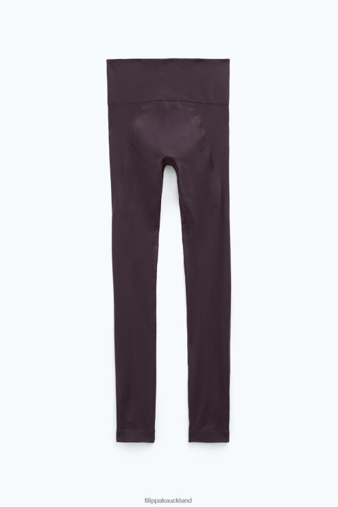 Women Filippa K Purple Brown High Seamless Leggings Apparel 66L84232