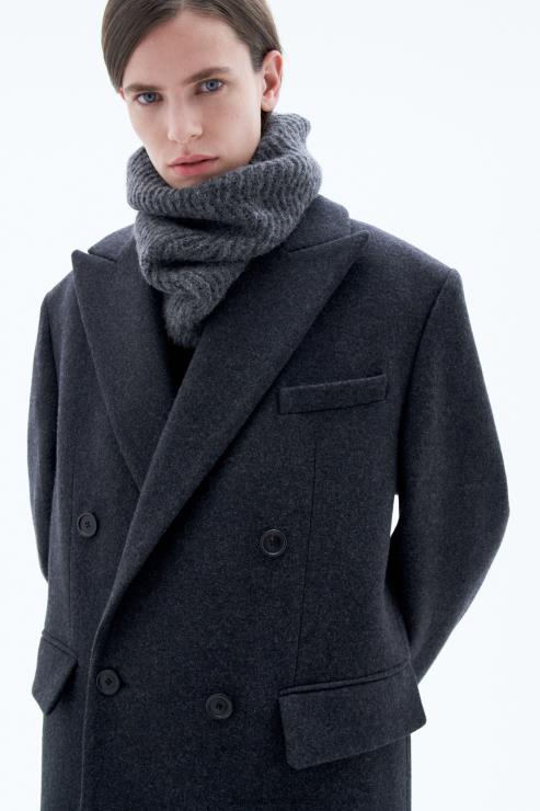 Women Filippa K Anthracite Melange Tailored Coat Apparel 66L8418