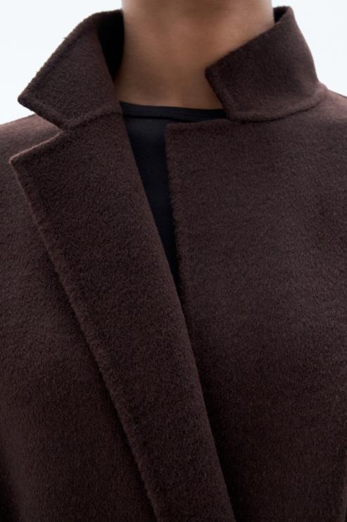Women Filippa K Dark Chocolate Alexa Coat Apparel 66L846
