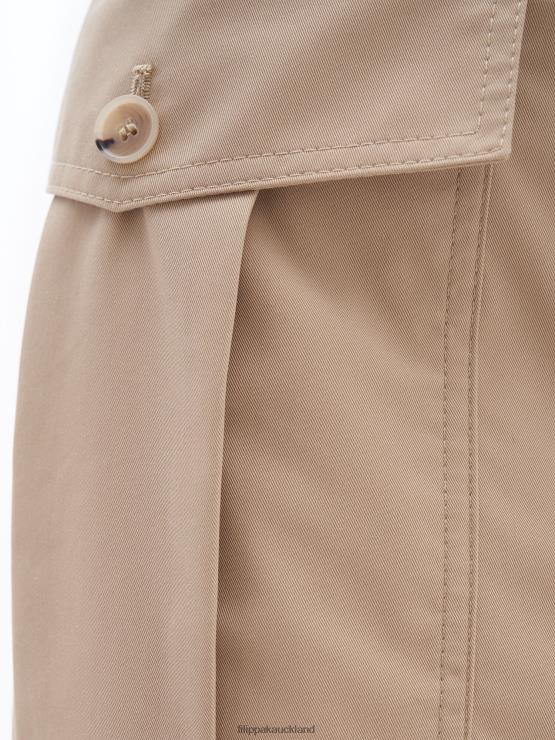 Women Filippa K Sand Beige Long Cargo Skirt Apparel 66L84229