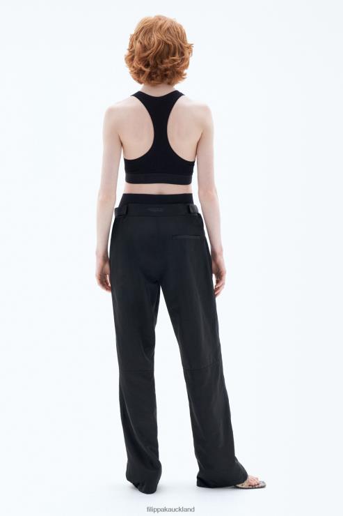 Women Filippa K Black Rib Bra Top Apparel 66L84239