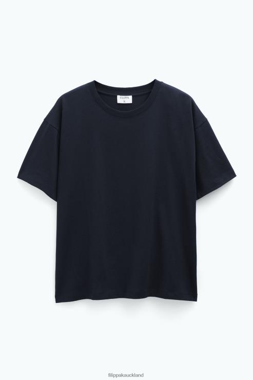 Women Filippa K Black Loose Fit Tee Apparel 66L84134