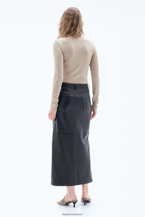 Women Filippa K Sand Beige Shiny Longsleeve Top Apparel 66L84131