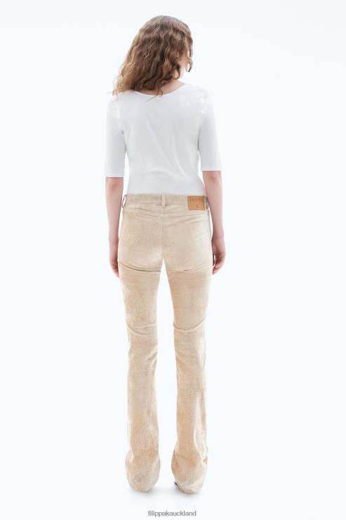 Women Filippa K White Cotton Stretch Scoop Neck Top Apparel 66L84156