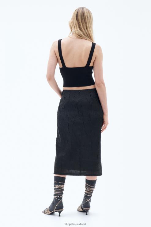 Women Filippa K Black Knitted Corset Apparel 66L8441