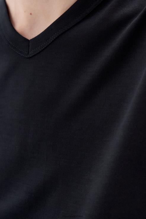 Women Filippa K Black V-Neck Tank Top Apparel 66L84168