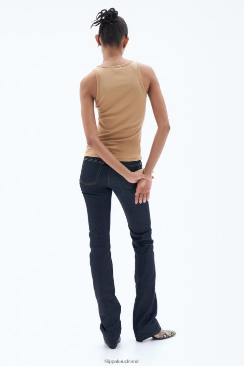Women Filippa K Sand Beige Fine Rib Tank Apparel 66L84144
