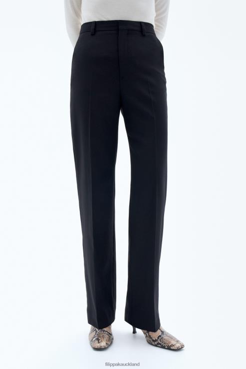 Women Filippa K Black Cara Cool Wool Trouser Apparel 66L84105