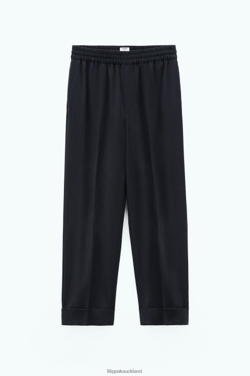 Women Filippa K Black Franca Cool Wool Trousers Apparel 66L84113