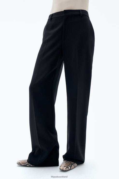 Women Filippa K Black Hutton Trousers Apparel 66L84109