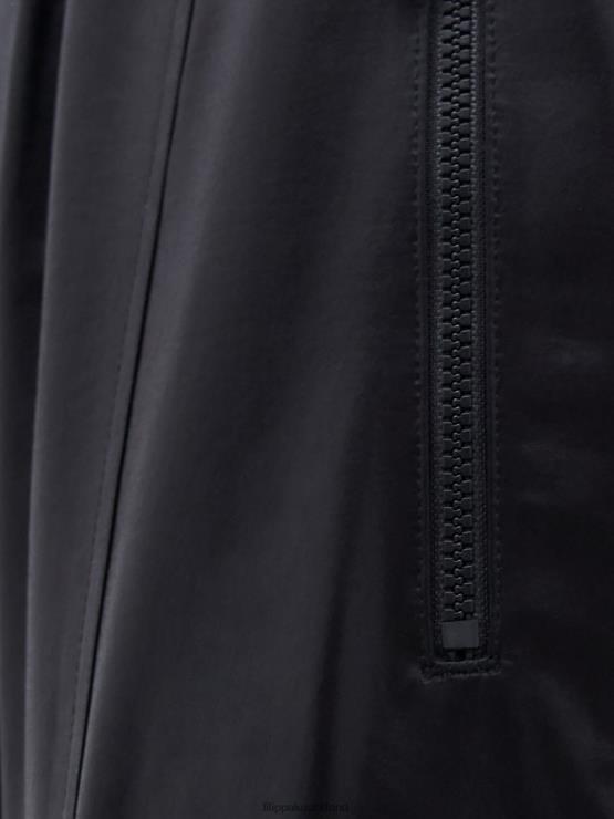 Women Filippa K Black Shiny Cargo Trackpants Apparel 66L84125